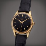 Reference 2526 | A yellow gold wristwatch with first series black enamel dial, Made in 1957