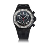 LADY ROYAL OAK OFFSHORE, REF 26267FS.ZZ.D002CA.01 FORGED CARBON AND DIAMOND-SET CHRONOGRAPH WRISTWATCH WITH DATE CIRCA 2011