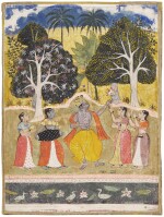 An illustration to a Ragamala series: Vasant Ragini, India, Sub-imperial Mughal, circa 1630