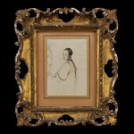 George Chinnery (1774-1852), 1841 Study of a Tanka Girl | 錢納利（1774-1852年）1841   素描蜑家女像   紙本鉛筆、鋼筆及墨水 鏡框