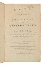 United States Congress | Elias Boudinot's copy of the Acts Passed at the Second Session of the Congress 