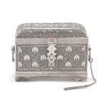 A fine Indian silver perfume casket, unmarked, Kashmir, probably 19th century