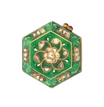 A gem-set and polychrome enamelled box, North India, 19th/20th century