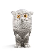 A modern silver wine-cooler in the form of an owl, maker's mark WW, London, 2000,