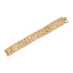 Gold and Diamond 'Mahango Panthère' Bracelet, France