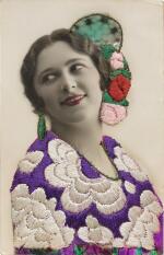 Select Embroidered Postcards of Spanish Actresses and Singers