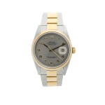 ROLEX | REFERENCE 16203 DATEJUST  A STAINLESS STEEL AND YELLOW GOLD AUTOMATIC WRISTWATCH WITH DATE AND BRACELET, CIRCA 2000