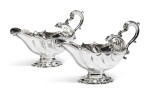 A Pair of George II Silver Sauce Boats, David Willaume Jr., London, 1738