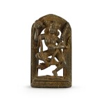 A RARE PHYLLITE CARVED FIGURE OF VAJRAVARAHI TIBET OR PALA, 11TH - 12TH CENTURY | 十一至十二世紀 西藏或帕拉千枚岩雕金剛瑜伽母