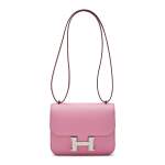 5P Pink Epsom Leather Mini Constance 18 Palladium Hardware, 2021