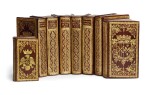Andreoli bindings, a fine set of 8 volumes, armorial brown morocco gilt, late seventeenth century