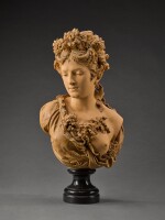 Jeune femme aux marguerites (Bust of a young woman with daisies)