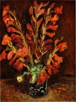 Vincent van Gogh 文森・梵高 | Nature Morte: Vase Aux Glaïeuls 靜物：花瓶與菖蘭