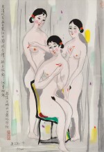 Wu Guanzhong  吳冠中 | Three Beauties 三美圖