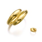 Gold bangle and ring