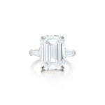 Diamond Ring | 海瑞溫斯頓 | 10.87克拉 方形 D色 完美無瑕 鑽石 戒指