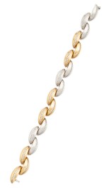 TWO-COLOR GOLD AND DIAMOND BRACELET, TIFFANY & CO.