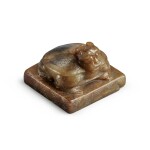 A brown jade 'Xuanwu' seal, Late Ming dynasty | 明末 玉雕玄武鈕印料