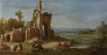 BARTHOLOMEUS BREENBERGH | An Italianate landscape with ruins