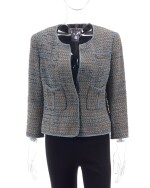 Denim and wool tweed jacket