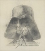 STAR WARS, ORIGINAL CONCEPT ARTWORK FOR THE AMERICAN POSTER CAMPAIGN, TOM JUNG, 1977