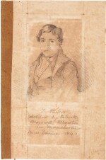 Branwell Bronte | Pencil sketch of T. Purser, 1840