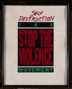 Signed “Self Destruction”/Stop the Violence poster, [1989]