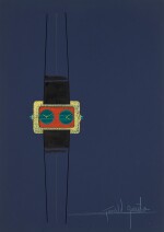Design of a Piaget wristwatch with accompanying NFT  Circa 1962