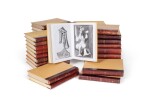 The complete set of 34 volumes (numbered 1-33, volume II in 2 parts), numerous plates and illustrations, uniformly bound in half leather over beige buckram, some volumes retaining original printed wrappers, published by Éditions Cahiers d'Art, Paris, 1949-1986