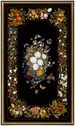 An Italian gilt-bronze mounted ebony and pietre dure centre table, Florence, circa 1870 