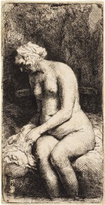 Woman Bathing her Feet at a Brook (B., Holl. 200; New Holl. 309; H. 298)
