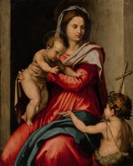 FOLLOWER OF ANDREA DEL SARTO | MADONNA AND CHILD WITH THE INFANT SAINT JOHN THE BAPTIST
