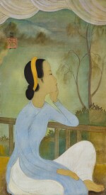 Mai Trung Thu 枚中栨 （梅忠恕）| Lady at Balcony (La Fiancée) 陽台上的仕女（未婚妻）