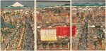 Utagawa Sadahide (1807-1873) | The First Sales on the Second Day of the New Year in Nihonbashi (Oedo nenchugyoji no uchi shogatsu futsuka Nihonbashi hatsu uri) | Edo period, 19th century 