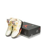 Nike Air Jordan 5 OFF-WHITE 'Sail' Signed & Designed by Virgil Abloh | US 9.5