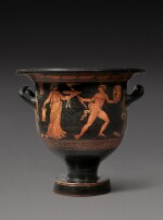 An Apulian Red-figured Bell Krater, attributed to the Como Group, circa 340-320 B.C.