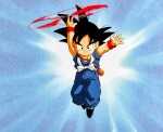 Goku, Movie 4: The Path to Power 1996 Animation Cel with Printed Background | 孫悟空，電影4：龍珠最強之道1996賽璐璐，附印刷背景
