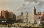 ENGLISH FOLLOWER OF ANTONIO CANAL, CALLED CANALETTO, 19TH CENTURY |  LONDON, A VIEW OF NORTHUMBERLAND HOUSE