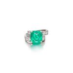Emerald and Diamond Ring