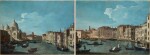 Venice, a view of the Grand Canal with the Chiesa di Santa Maria della Salute; Venice, a view of the Santa Chiara Canal, looking south-east along the Fondamenta della Croce