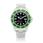 Submariner "Kermit", Reference 16610LV | A brand new stainless steel wristwatch with date and bracelet, Circa 2007 | 勞力士 | Submariner "Kermit" 型號16610LV | 全新精鋼鏈帶腕錶，備日期顯示，約2007年製