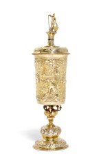 An Austrian silver standing cup and cover, Lucas Wolf, Vienna, circa 1620