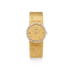 PIAGET | REFERENCE 926 A 6, A YELLOW GOLD AND DIAMOND-SET BRACELET WATCH, RETAILED BY MAUBOUSSIN PARIS, CIRCA 1972