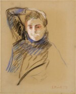 Portrait of Woman with Arm Over her Head
