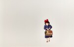Kiki Carrying a Suitcase, Angry Looking Animation Cel | 憤怒地提行李箱的琪琪賽璐璐