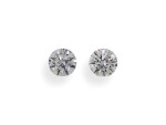 A Pair of 0.50 Carat Round Diamonds, G Color SI1 Clarity