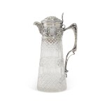 A silver-mounted cut-glass decanter, St Petersburg, 1899-1908