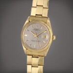 Reference 1503 Date | A yellow gold automatic wristwatch with date and bracelet, Circa 1967