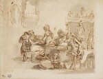 ENGLISH SCHOOL, CIRCA 1780 | A family engaged in music and play