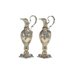 A LARGE PAIR OF AMERICAN SILVER-GILT EWERS, TIFFANY & CO., NEW YORK, DATED 1905